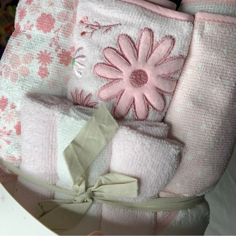 NEW Baby Hooded Towels & Washcloths 6pc Set | Piccolo Bambino
